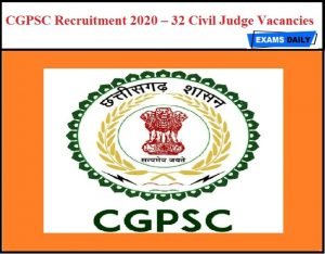 CGPSC Civil Judge Mains Admit Card 2021