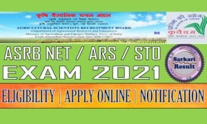 ASRB NET / ARS / STO Online Form 2021