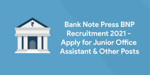 Bank Note Press BNP Post Online Form 2021