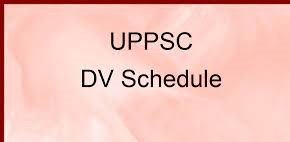 UPPSC LT Teacher DV Schedule 2021