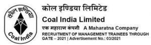 Coal India Management Trainee MT Online Form 2021