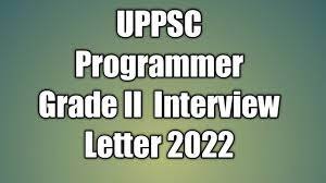 UPPSC Programmer Grade II Interview Letter 2022