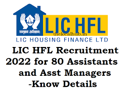 LIC HFL Assistant & Asst Manager Online Form 2022