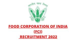 FCI Non Executives Various Post Online Form 2022