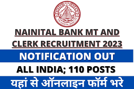 Nainital Bank Clerk, Management Trainee Online Form 2023