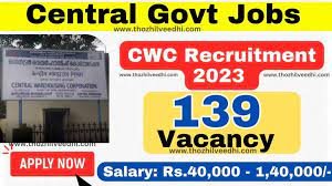 CWC Junior Technical Assistant and Other Post Online Form 2023