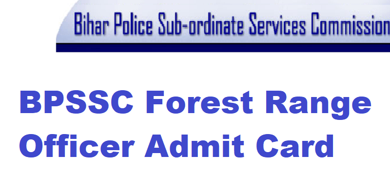 BPSSC Range Officer PET Admit Card 2022