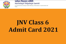 NVS Class 6th Admit Card 2022