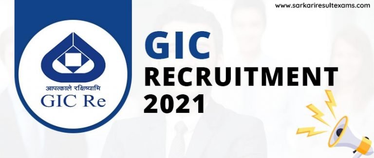 GIC Scale I Various Post Online Form 2021