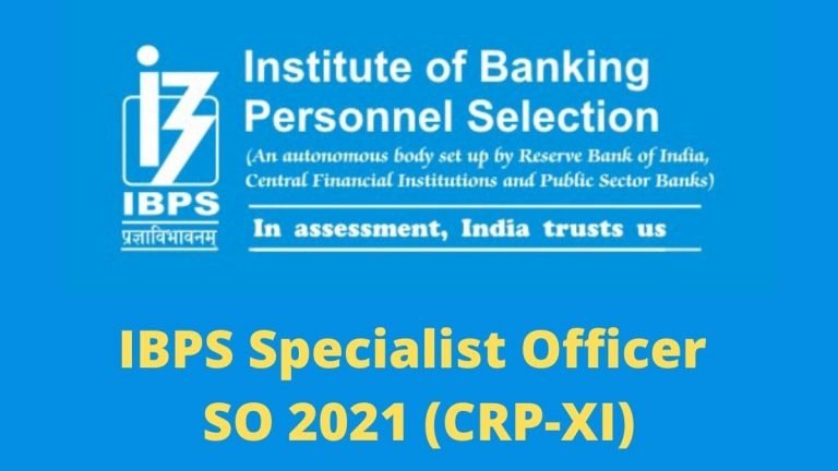 IBPS SO XI Online Form 2021