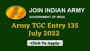 Indian Army TGC 135 Online Form