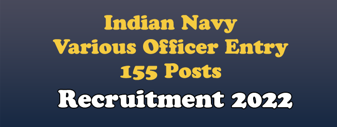 Indian Navy Various Officers Entry Online Form