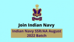 Indian Navy 10+2 SSR & AA Online Form 2022