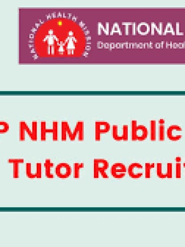 UP NHM Public Health Nurse PHN Tutor Online Form 2022