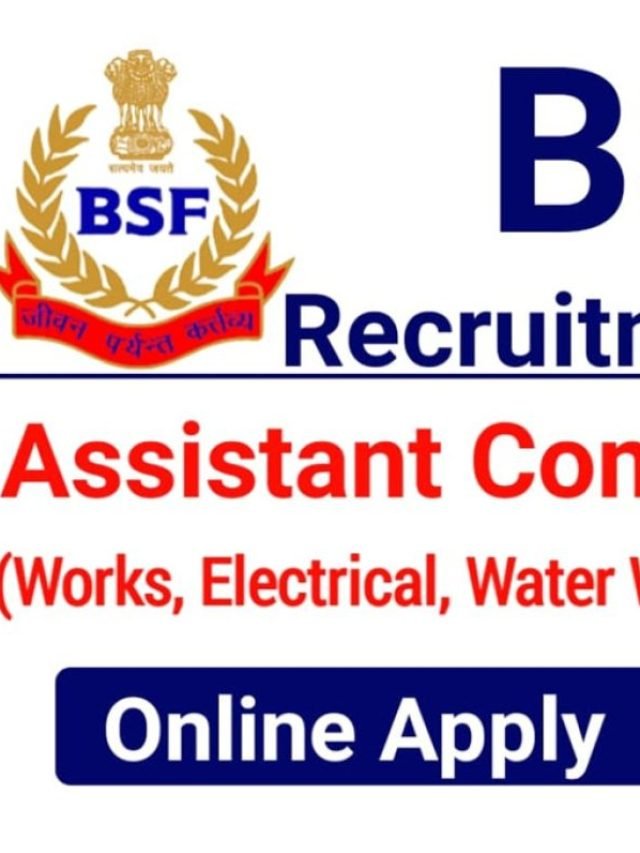 BSF Assistant Commandant Online Form