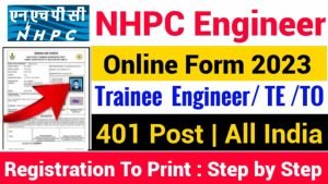 NHPC India Trainee Engineer