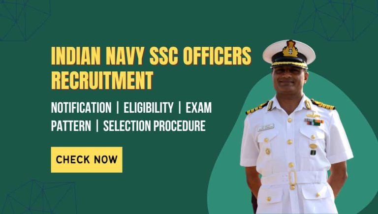 Navy SSC Officers Various Entries Online Form 2023