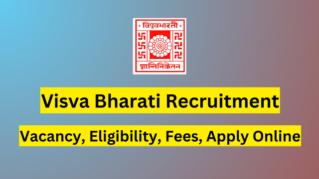 NTA Visva Bharati Various Post Online Form 2023