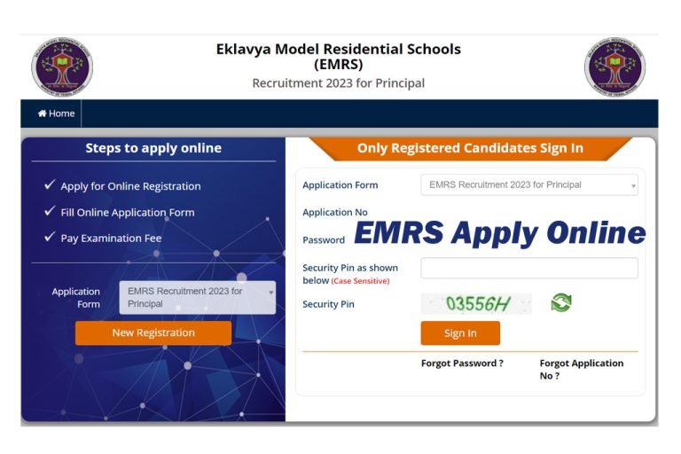 EMRS Teaching, Non Teaching Various Post Online Form