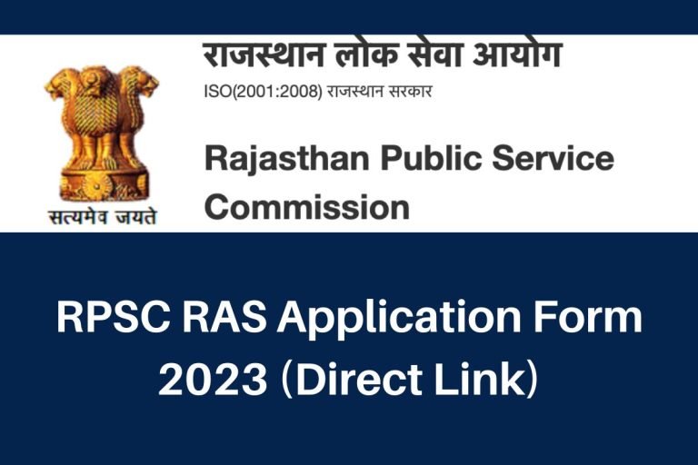 RPSC RAS 2023 Online Form