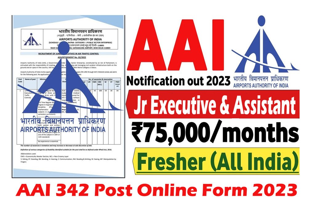 AAI Junior Executive and Assistant Online Form 2023
